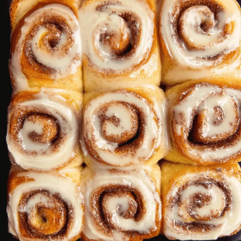 Brown Butter Banana Cinnamon Roll Cake