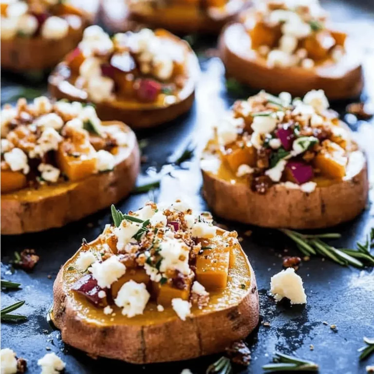 Sweet Potato Rounds with Honey & Feta Crumble