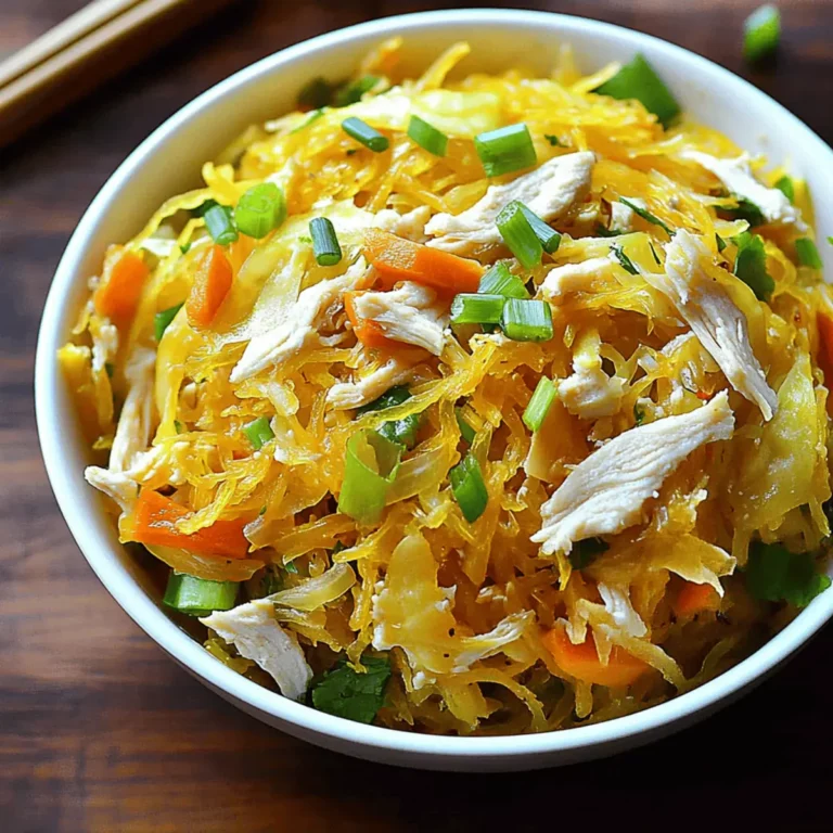 Spaghetti Squash Chow Mein