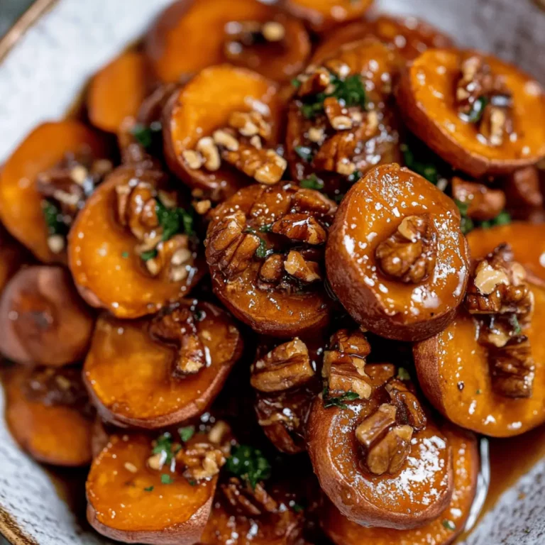 Maple Walnut Roasted Sweet Potatoes