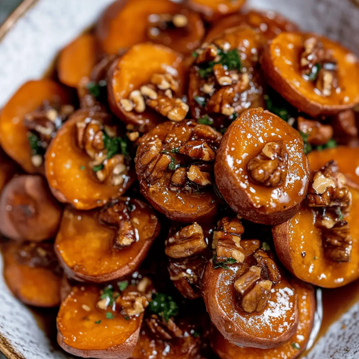 Maple Walnut Roasted Sweet Potatoes