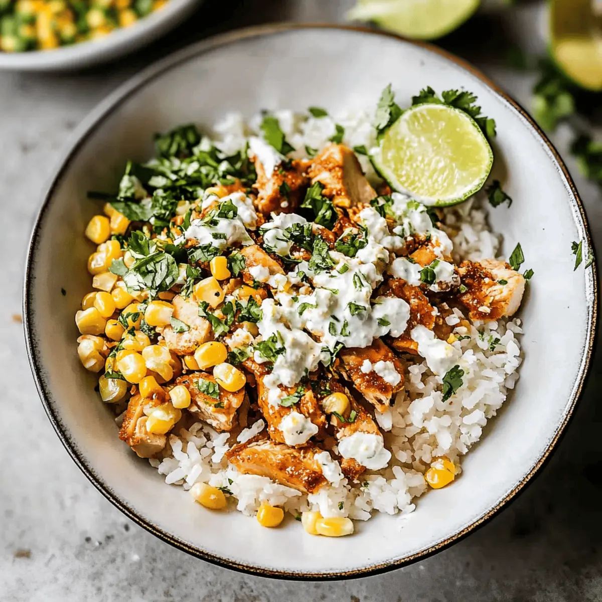 Easy Street Corn Chicken Rice Bowl