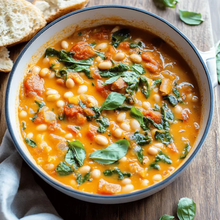 Creamy Vegan Tomato White Bean Stew