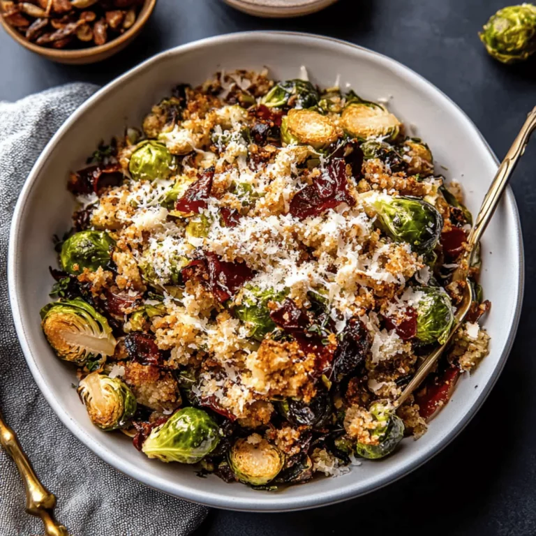 Baked Brussels Sprout Salad