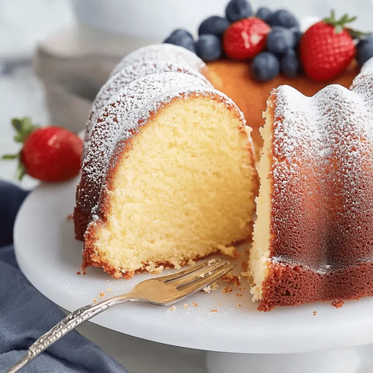 Cream Cheese Pound Cake (Sweet and Buttery)