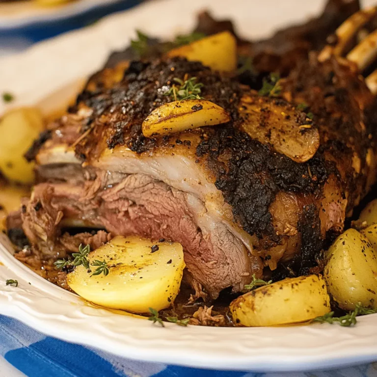 Traditional Greek Leg of Lamb
