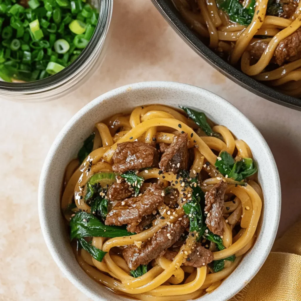 Quick and Flavorful Beef Black Pepper Udon