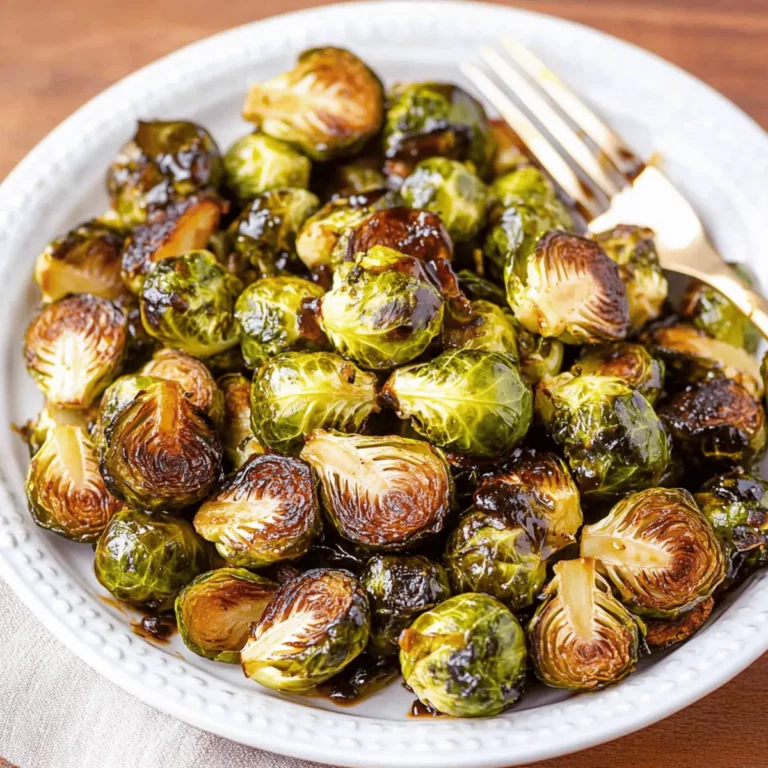 Easy Healthy Balsamic Brussels Sprouts