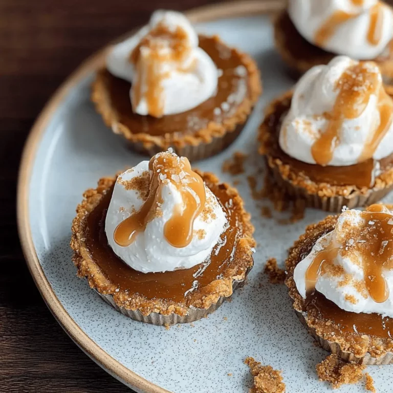 Obsession-Worthy Healthy Pumpkin Pies with Salted Caramel