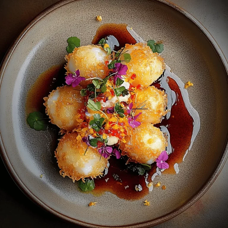 Cod Tempura with Blossom Salsa and Mirin
