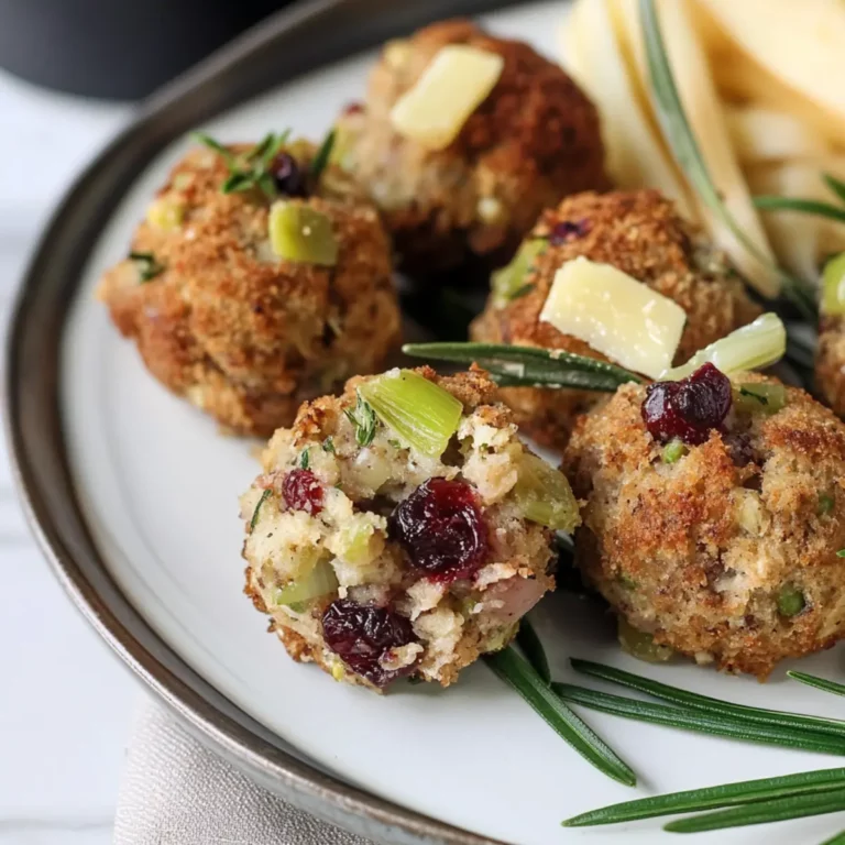 Cranberry Turkey Stuffing Balls