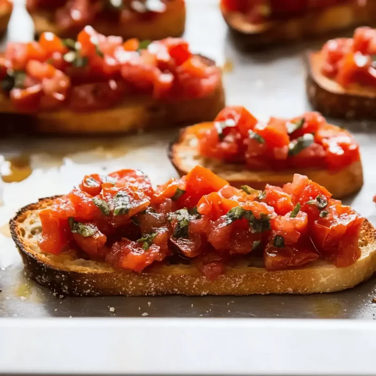 Roasted Tomato Bruschetta