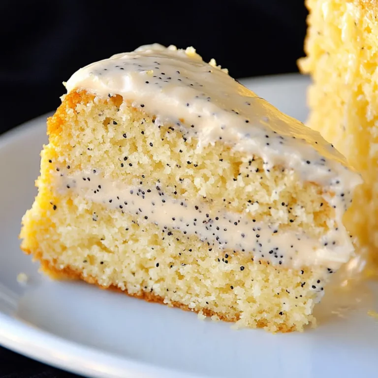 Moist Lemon Poppy Seed Cake