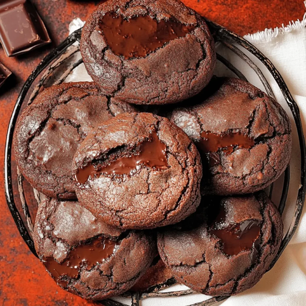 Molten Chocolate Lava Cookies