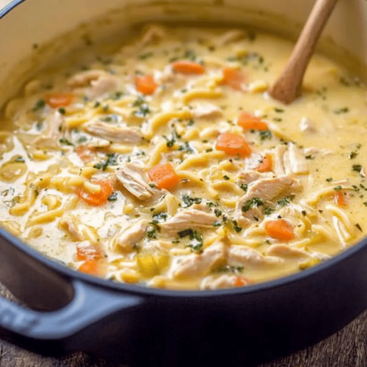 Creamy Crack Chicken Noodle Soup Recipe