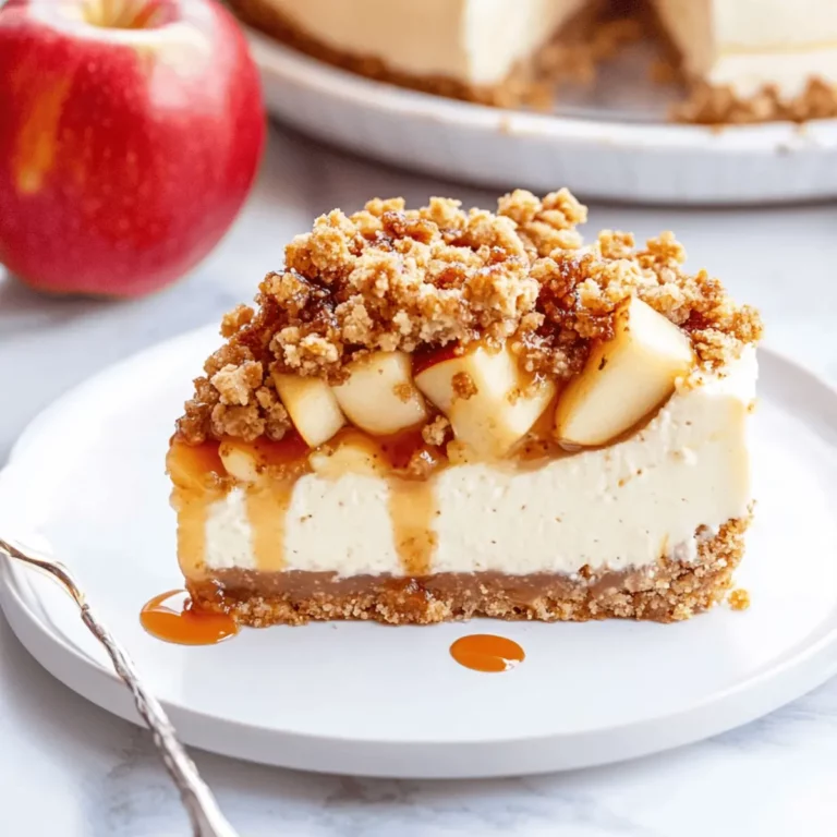 Apple Crisp Cheesecake