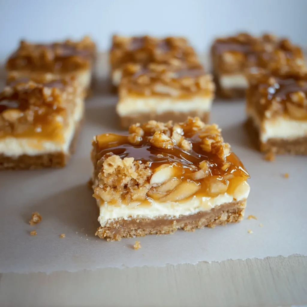 Caramel Apple Cheesecake Bars Recipe