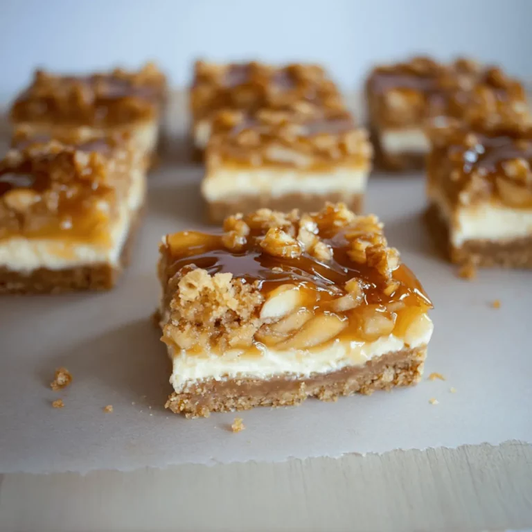 Caramel Apple Cheesecake Bars Recipe