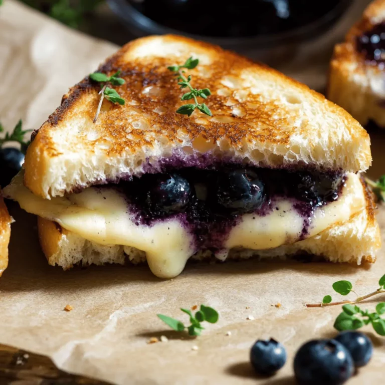 Gourmet Blueberry Grilled Cheese