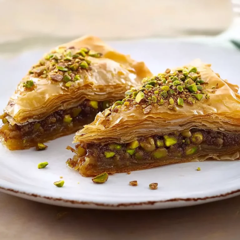 Pistachio Chocolate Baklava