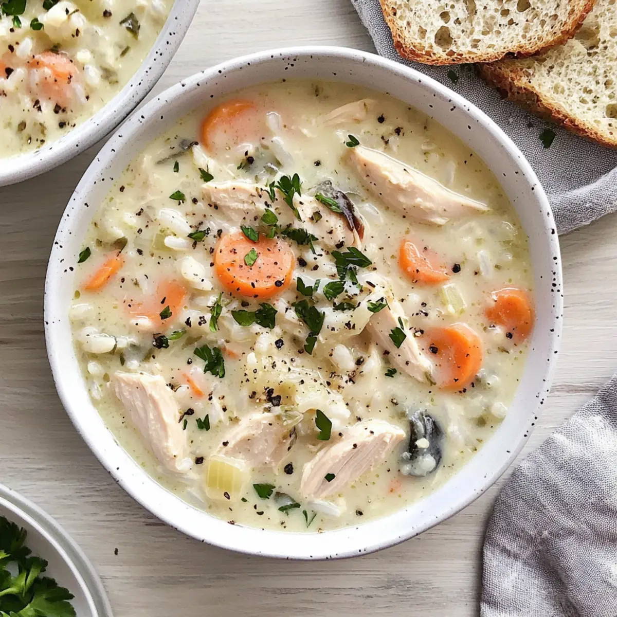 Creamy White Chicken and Rice Soup