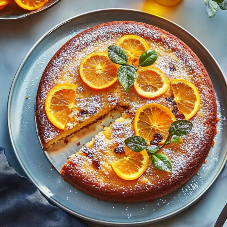 Orange Cardamom Date Cake
