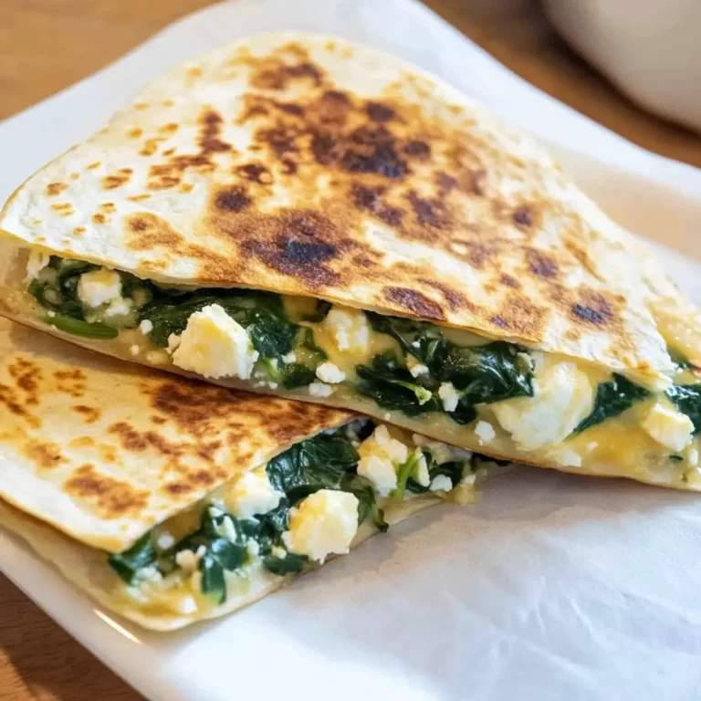 Spinach and Feta Quesadillas