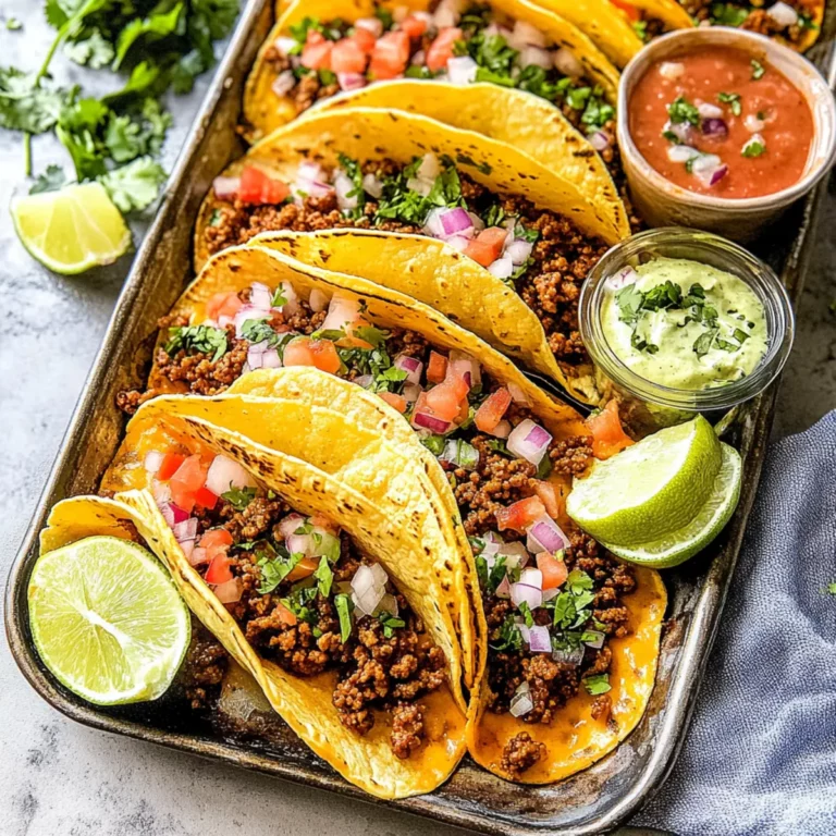 Crispy Baked Ground Beef Tacos