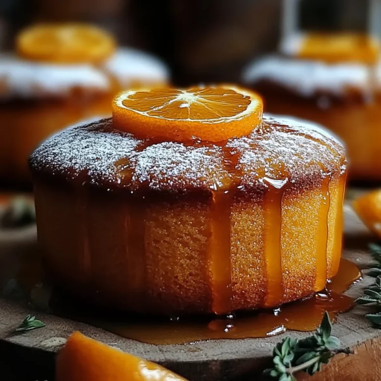 Delightful Orange Ginger Honey Cakes