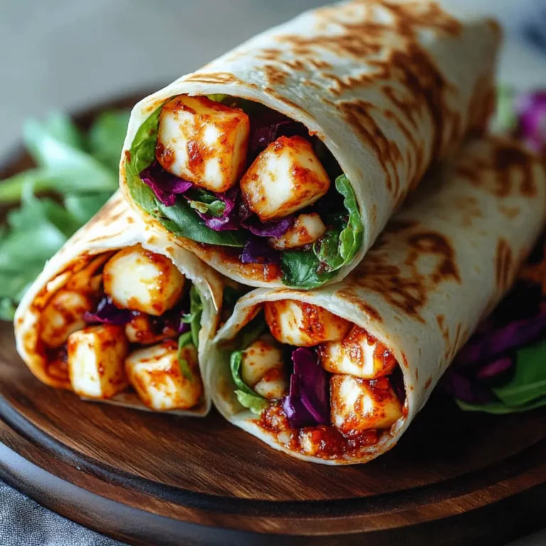 Sweet Chili Halloumi Wraps