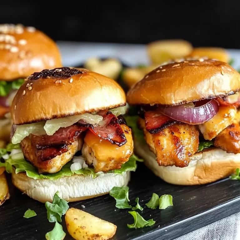 Honey Mustard BLT Chicken Sliders