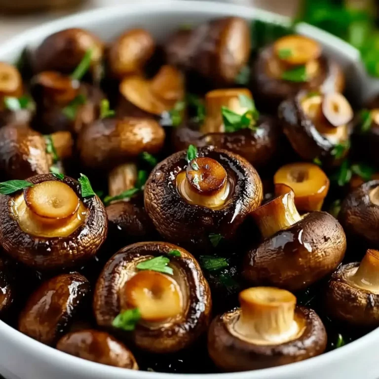 Easy Oven-Roasted Mushrooms with Soy Sauce & Honey