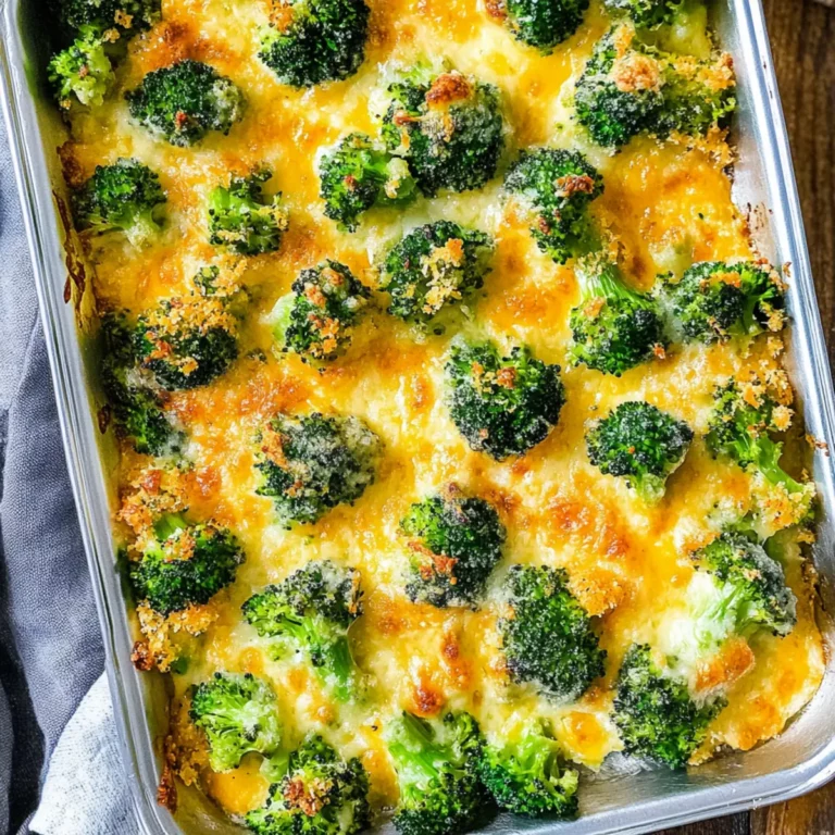 This Quick Crispy Cheese Baked Broccoli Recipe