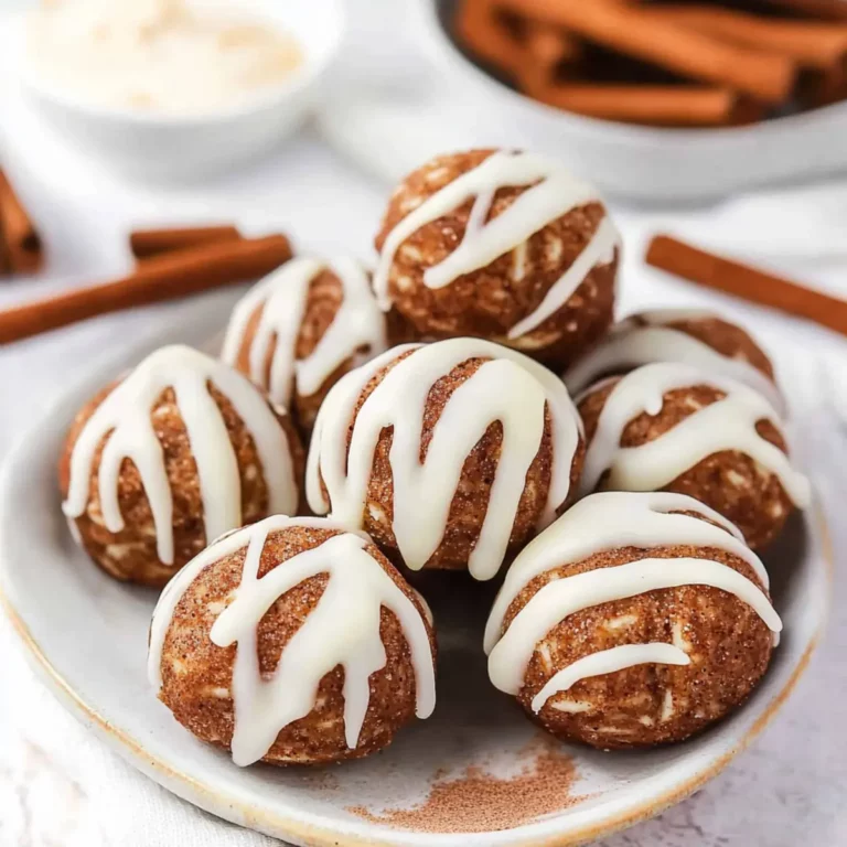 Cinnamon Roll Protein Bites