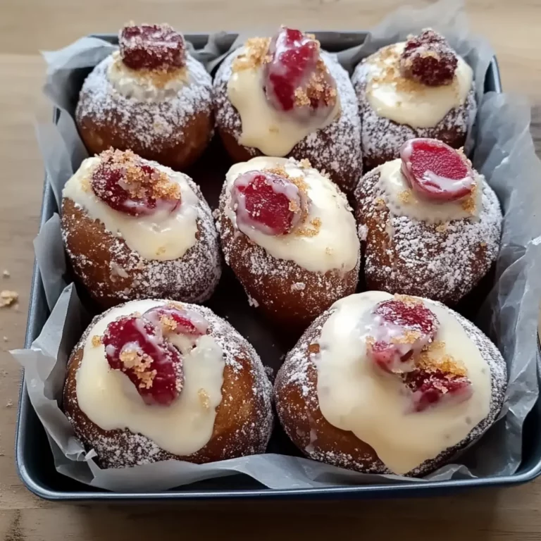 Cardamom Spiced Rhubarb Cream Donuts
