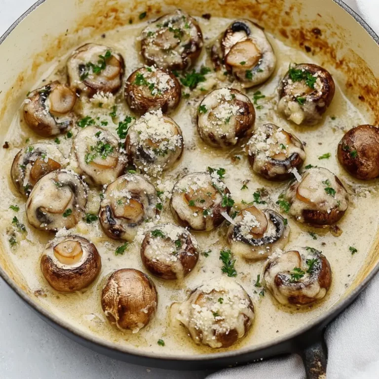 GARLIC PARMESAN MUSHROOMS