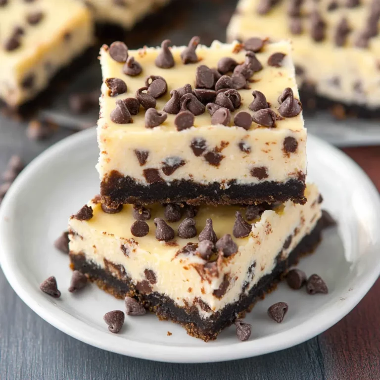 The Best Chocolate Chip Cheesecake Bars