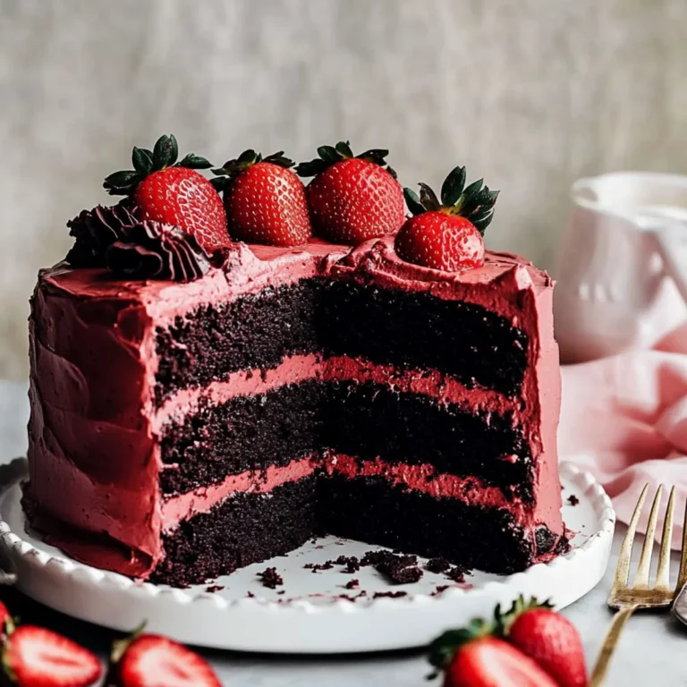 Strawberry Chocolate Cake