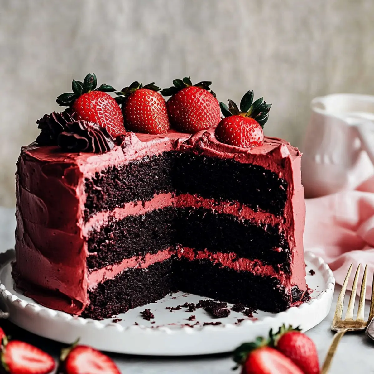 Strawberry Chocolate Cake