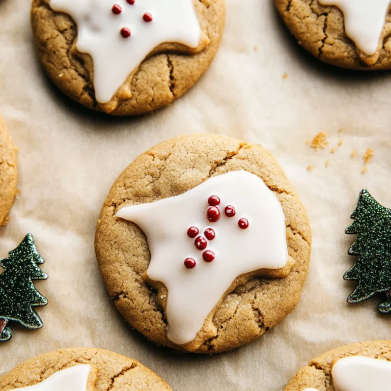 Soft Gingerbread Cookies with Maple Glaze