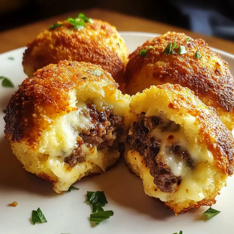 Irresistible Garlic Parmesan Cheeseburger Bombs