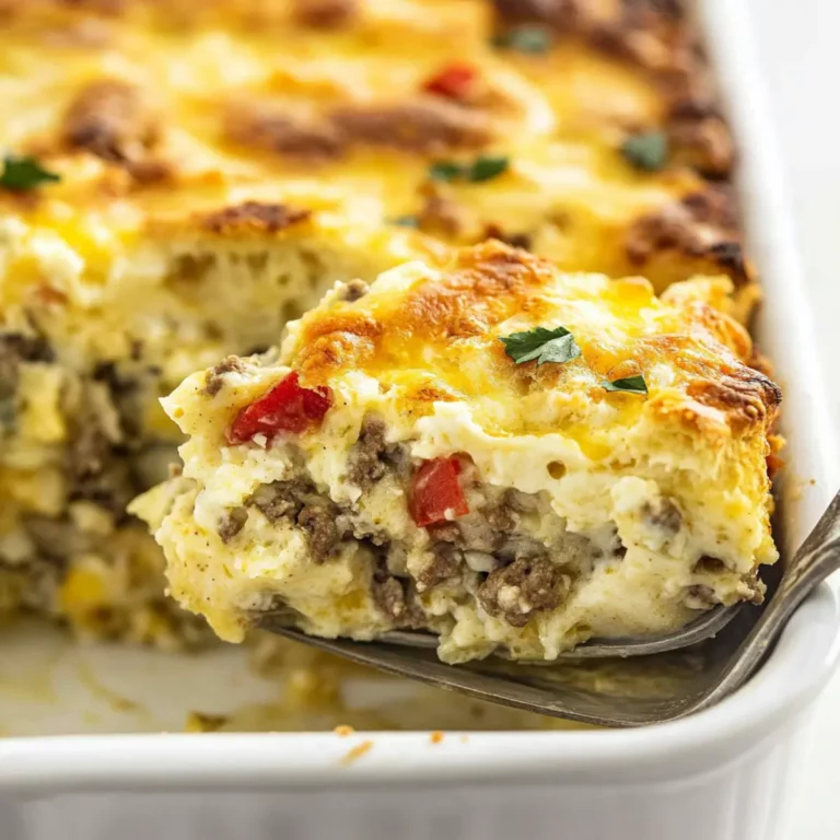 Breakfast Casserole with Biscuits