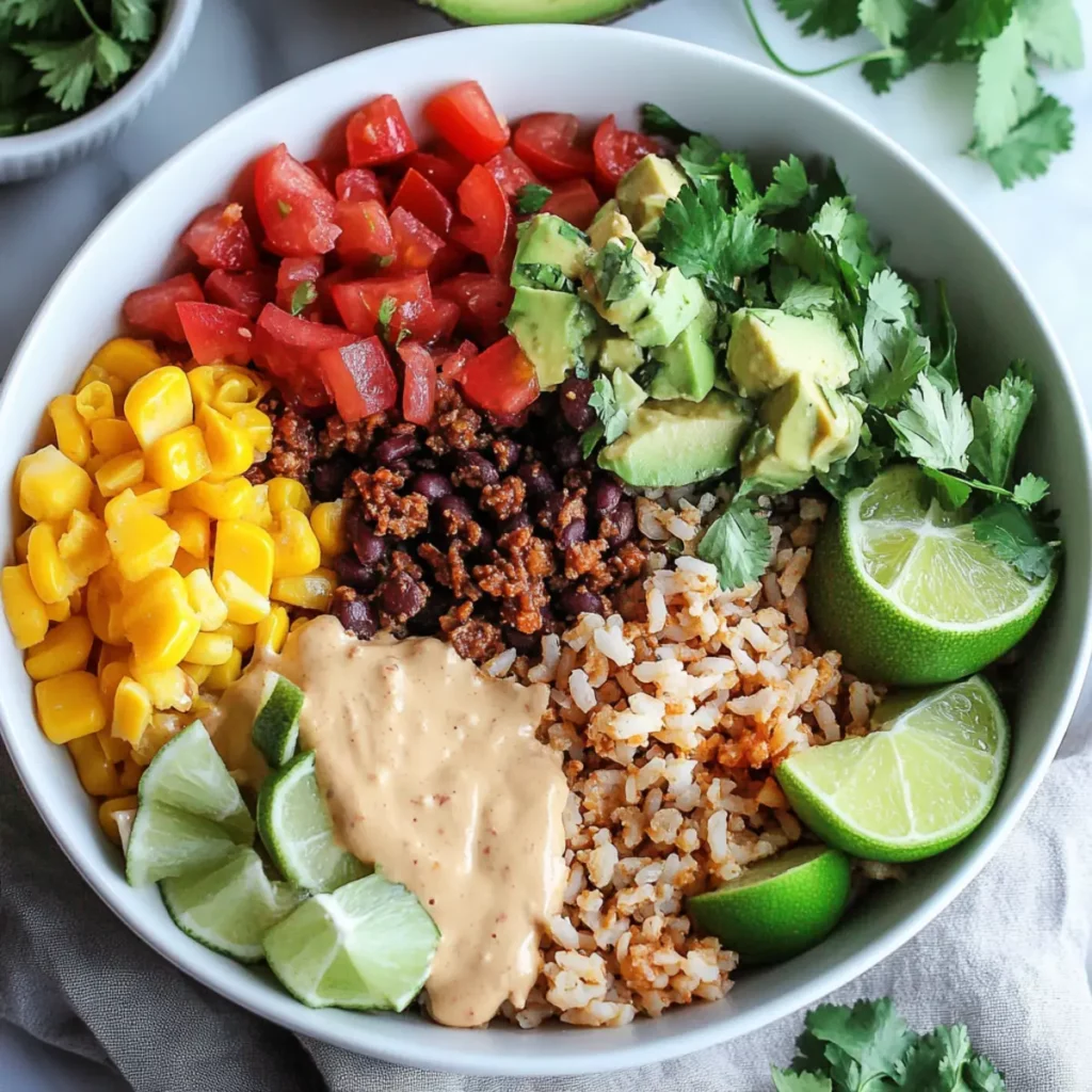 Easy Taco Rice Bowl