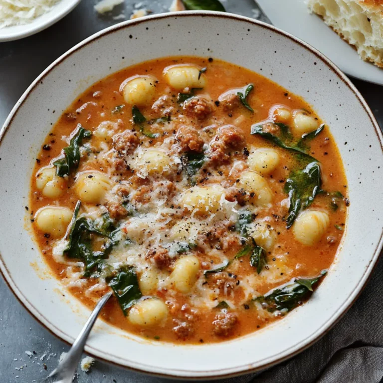 Creamy Italian Sausage Gnocchi Soup