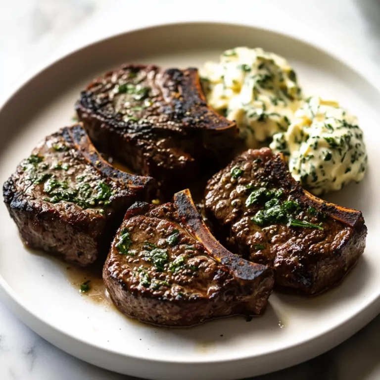 Air Fryer Cheesy Garlic Steaks