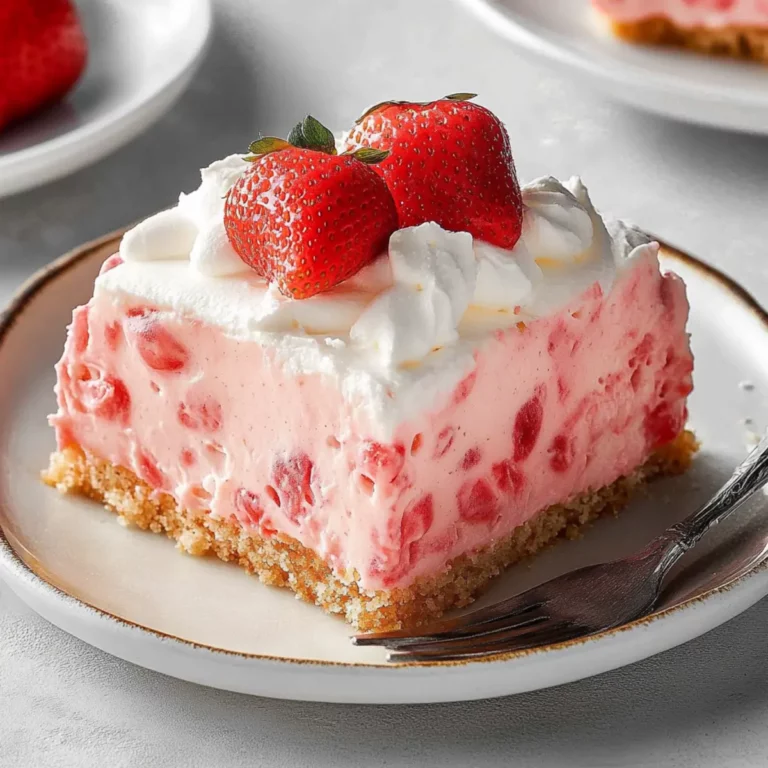 Strawberry Custard Delight Cake