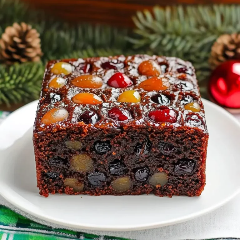 Traditional British Rich Fruitcake Recipe