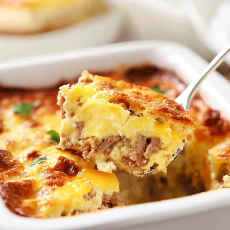 Breakfast Casserole with Biscuits