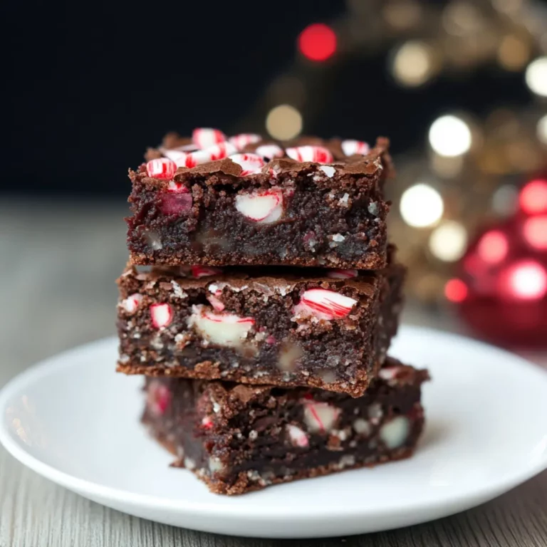 Fudgy Peppermint Brownies