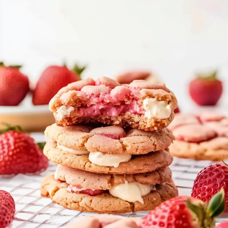the best strawberry cheesecake cookies
